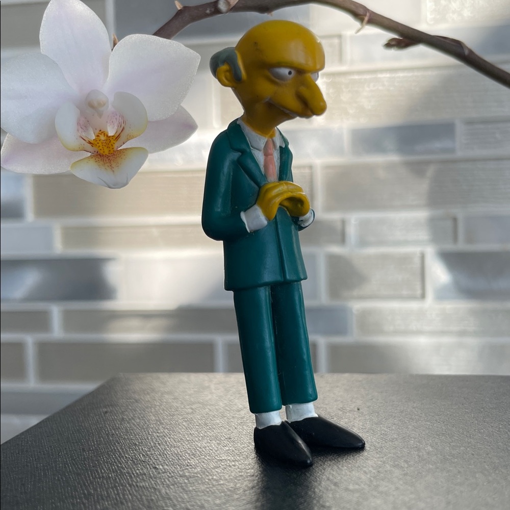 Mr Burns • The Simpsons 1999 Fox Vintage PVC Figure Rare. Cartoon Figurine